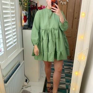 Daisy Organic Cotton Ruffle Dress in Pistachio
By Megan Crosby, size small